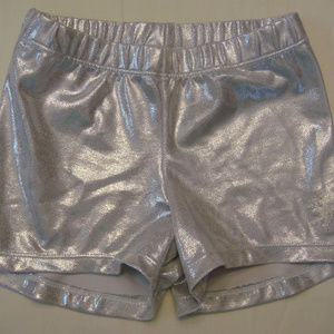 Snowflake Designs Mystique Shorts, Silver, Child L